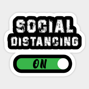 Funny Social Distancing Sticker